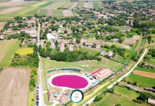 Termalna banja Pačir iz vazduha